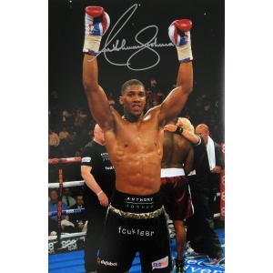 Anthony Joshua Signed 18×12 Photo