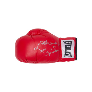 Leon Spinks & Michael Spinks Signed Glove – Red