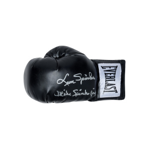 Leon Spinks & Michael Spinks Signed Glove – Black