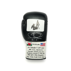 Joe Calzaghe vs Jeff Lacy Signed Glove