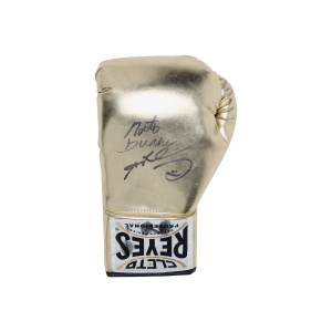 Roberto Duran & Sugar Ray Leonard Signed Glove