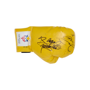 Manny Pacquiao & Floyd Mayweather Signed Glove