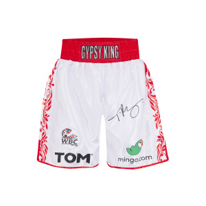 Tyson Fury Signed Trunks vs Dillian Whyte – Front