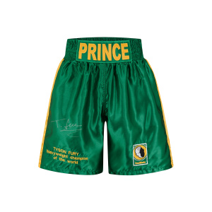 Tyson Fury Signed Trunks – Green