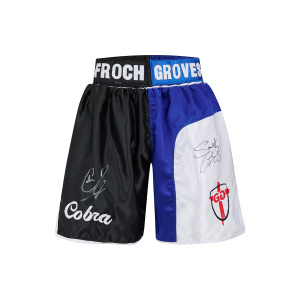 Carl Froch & George Groves Signed Trunks