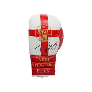 Tyson Fury Signed St Georges Cross Glove