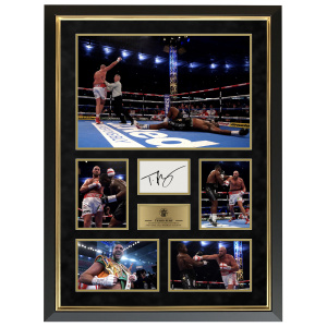Tyson Fury Signed Card Presentation – Black