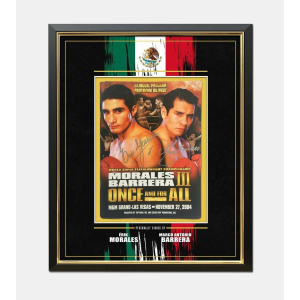 Dual Signed Barrera vs Morales Programme – Framed